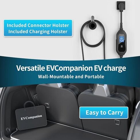Level 1-2 EV Charger (16 Amp 110-240V 21ft Cable), Portable Electric Vehicle Charger with NEMA 6-20 Plug NEMA 5-15 Adapter,Plug-in Home EV Charging Station for SAE J1772 Evs in Saudi Arabia