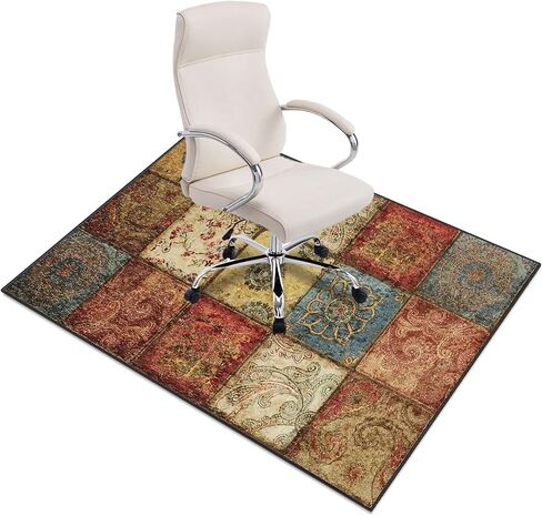 Office Chair Mat for Hardwood and Tile Floors, 36"x48" Desk Chair Mat for Carpet, Anti-Slip Computer Chair Mat Low Pile Carpet Chair Mats for Rolling Computer Chair in Saudi Arabia
