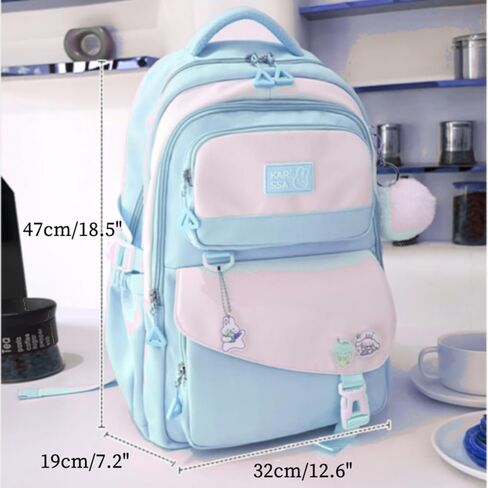 Girls Backpack,Kids backpack for School,sweet color Bookbag for Kids School Bag for Primary Elementary Middle School with compartment. in Saudi Arabia