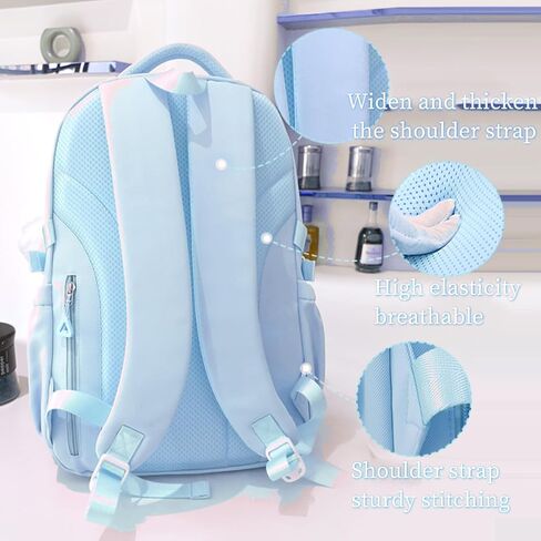 Girls Backpack,Kids backpack for School,sweet color Bookbag for Kids School Bag for Primary Elementary Middle School with compartment. in Saudi Arabia