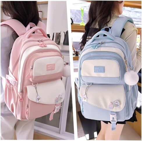 Girls Backpack,Kids backpack for School,sweet color Bookbag for Kids School Bag for Primary Elementary Middle School with compartment. in Saudi Arabia