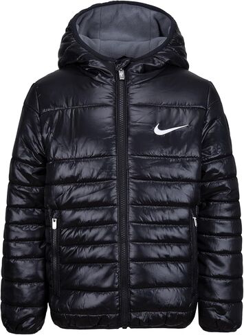 Nike Midweight Fill Hooded Jacket – Black – Kids Size 5 in Saudi Arabia