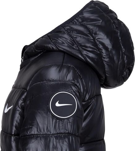 Nike Midweight Fill Hooded Jacket – Black – Kids Size 5 in Saudi Arabia