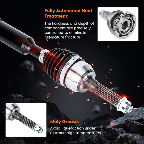 Youxmoto Heavy Duty CV Axles Front Left/Right, For Polaris Sportsman 450 HO2016-2022; for Sportsman 570 (EPS Touring) 2015-2022; Fits 1332931; 5140 Bold Chrome Steel Drive Half Shaft ﻿ in Saudi Arabia