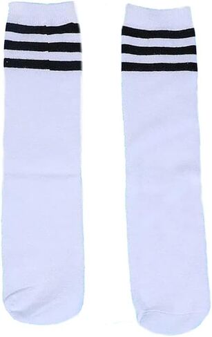 Snadulor الملونة جوارب طويلة إلى الركب جوارب لكرة القدم الجوارب فريق المدرسة لمدة 8-12 سنة أطفال بنات بنين in Saudi Arabia