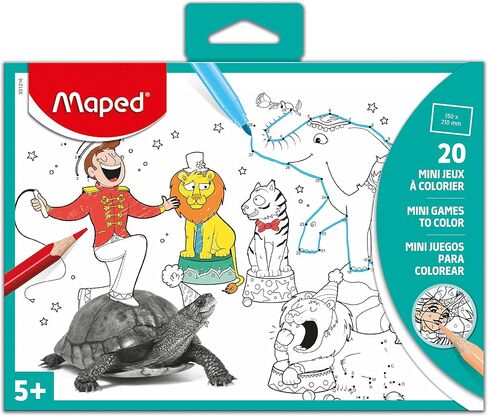 Maped - Coloring Activities Magic Pattern Revealing Paper to Color - 15 Pages - Crafting Colorful Origami Art - Reveals Hidden Patterns - Encourages Creativity - Unique Coloring Experience in Saudi Arabia