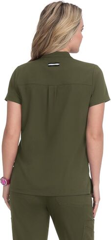 KOI Next Gen Driven Women's 4-Pocket Mandarin Collar Scrub Top in Saudi Arabia