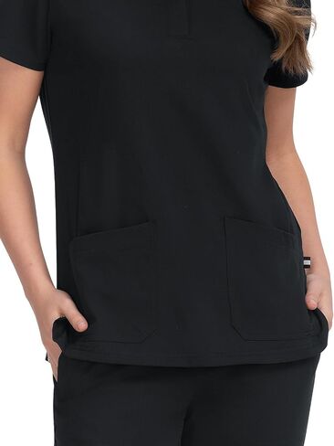 KOI Next Gen Driven Women's 4-Pocket Mandarin Collar Scrub Top in Saudi Arabia