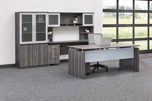 Mayline MSCLGS Medina 2-Door Storage Cabinet, 36"W, Gray Steel Laminate in Saudi Arabia