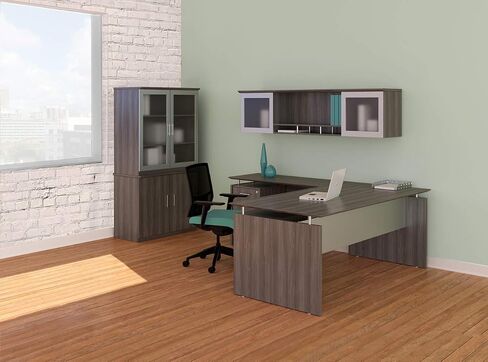 Mayline MSCLGS Medina 2-Door Storage Cabinet, 36"W, Gray Steel Laminate in Saudi Arabia