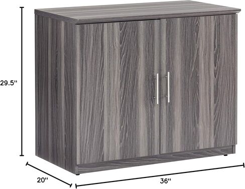Mayline MSCLGS Medina 2-Door Storage Cabinet, 36"W, Gray Steel Laminate in Saudi Arabia