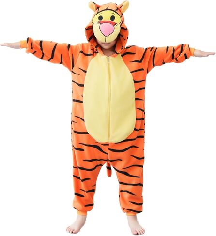 Kids Onesie Pajamas Animal Pjs Halloween Cosplay Costume One-piece Sleepwear in Saudi Arabia