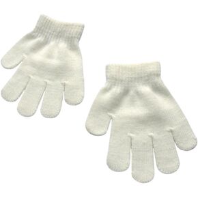 Little Kids Solid Winter Knitted Full Finger Gloves, 3-8 Years Old
