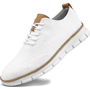 Mens Casual Dress Shoes Fashion Walking Sneakers Mesh Business Oxfords Work Lightweight Soft Sole