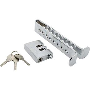 General Car Anti Theft Device, Car Brake Clutch Lock, Car Strong Security Protection Solid Stainless Steel Portable Lock with 3 Keys