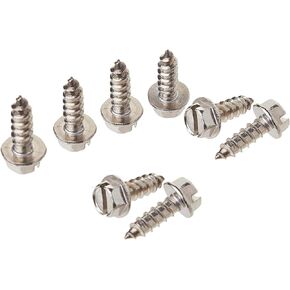 Stainless Steel License Plate Screws - Pack of 8