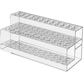 Acrylic Pen Holder, 24-Slots Pen Display Stand Clear Pen Holder Pencil Display Stand Eyebrow Pen Stand Art Brush Rack Makeup Brush Rack Organizer for Home Office Desk School Supplies