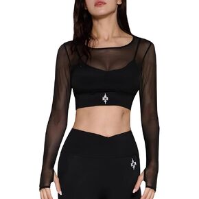 Sports Bras for Women LongLine Sports Bra with Medium Support Workout Fashionable Yoga Bra with Removable Cups