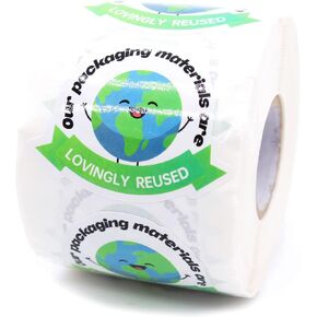 Cute Small Business Stickers - Funny Reused Packaging Materials, 500 PCS