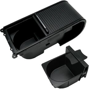 Front Center Console Cup Holder Insert Divider Fit for 2008-2021 Subaru Impreza WRX STI Crosstrek 66155AG100JC 66155AG010, BLACK