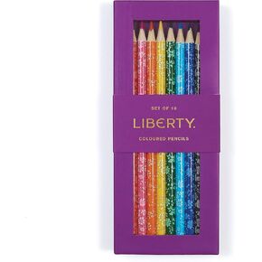 Galison Liberty Capel Colored Pencil Set from Features 10 Colored Pencils with Printed Floral Designs on Each, Stylish Coloring Pencils, Makes a Great Gift