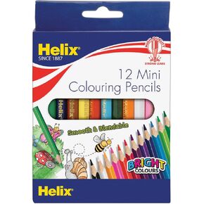 Helix Mini Colouring Pencils (Pack of 12)