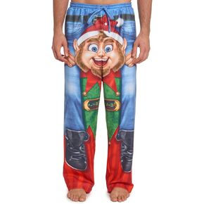 Dreamwave Christmas Santa Claus Adult Fleece Pajama Pants