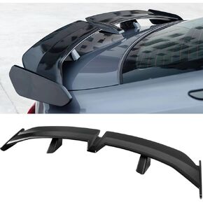 57 Inch Universal Rear Spoiler, GT Style Car Rear Trunk Spoiler Wing Spoiler Compatible with Mazda Miata RX-7 Chevy Corvette Camaro Nissan Lexus Toyota Honda Civic Ford Mustang Scion