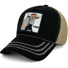 Unisex Embroidered Patch Animals Mesh Trucker Hat Snapback baseball cap