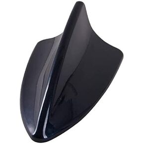 Possbay Carbon Fiber Look Black Car Shark Fin Antenna with Adhesive Tape ABS Plastic Universal Fit Decorative Cover Accessories (Black)