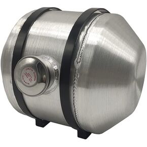 JSD AUTO PARTS Fuel Tank 10"x12" Outlet 1/2" NPT Capacity 3.75 Gallons Aluminum Center fill gas tank