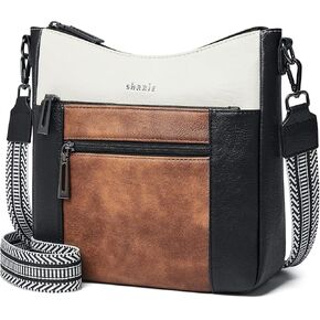 Crossbody Bags for Women Trendy Vegan Leather Purses for Women Hobo Handbags Shoulder Bag with Detachable Strap for Travel