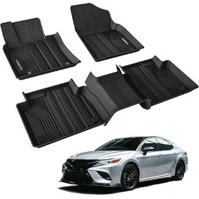 LASFIT Trunk Mat for Toyota Camry 2018-2025 Hybrid/L/LE/SE/TRD/XLE/XSE, TPE All Weather Custom Fit Cargo Mat Trunk Liner Cargo Liner for Camry All Model 2018 2019 2020 2021 2022 2023 2024 2025, Black