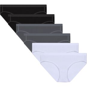 Women's Underwear, No Show Underwear for Women, Full Coverage Bikini Panties for Women, Pack of 6