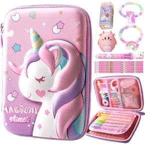 Pencil Case For Girls Boys,Kids Cute Pencil Case Pink Pencil Pouch,3D EVA Large Capacity Pen Holder Cute Pencil Bag For Kids Boys School Portable Pencil Bag Gift.