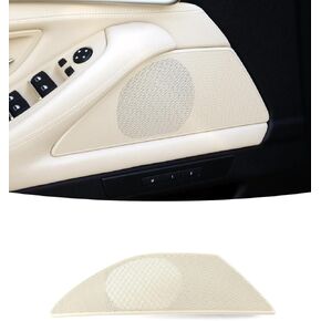 Front Door Horn Loudspeaker Cover Fit for BMW F10 F11 F18, Sound Audio Speaker Cover Trim Replacement Fit for BMW 5 Series 520 523 525 530 (Beige right)