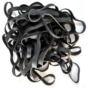Heavy Duty Rubber Bands Large Rubber Bands Elastic Bands for Home Garden & Office Supplies (30Pcs, Yellow, 200 x 6 mm)