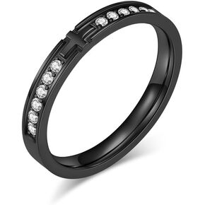 Rings For Men Wedding Band Mens Fidget Cross Cubic Zirconia Ring Stacking Eternity Engagement Promise Ring