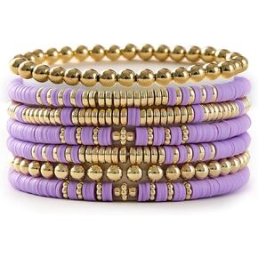 Friendship Bracelets Gold Beaded Bracelets for Women Guts Tour Outfit Soft Pottery Bracelet Summer Bracelets Olivia Bracelets Jewelry Gift Olivia Merch