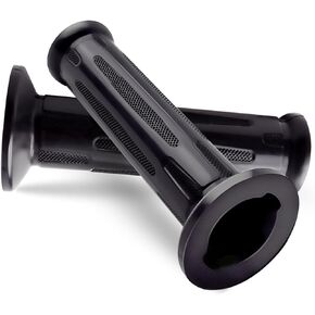 2Pcs Hand Grips/Handle Rubbers Fit for BMW F650 F700 F800 R1100 R1150 R1200 K1200 with Heated Handlebars-Length:123mm,ID:26mm Black