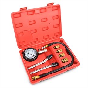 DNA MOTORING TU-21 Cylinder Leak Down Tester Kit Automotive Engine Pressure Gauges Compression Test Leakage Detector Tool Set, TOOLS-00335