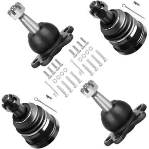 SCITOO 4pcs Front Suspension Kit Lower Upper Ball Joint Fit 1993-1999 For Chevy C1500 For GMC C1500 1995-2000 For Chevy Tahoe RWD 1995-1999 For GMC Yukon RWD