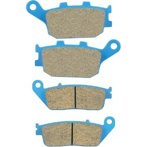 Front & Rear Ceramic Brake Pads Set for Honda VT 1100 1300 VTX 1300 1995 1996 1997 1998 1999 2000 2001 2002 2003 2004 2005 2006 2007 2008 2009 2010 2011, 2 sets Front and Rear Brake Pads