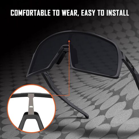 Replacement Wicket for Oakley Sutro OO9406/Sutro Asian Fit OO9406A/Sutro S OO9462 Sunglass - Black in Saudi Arabia