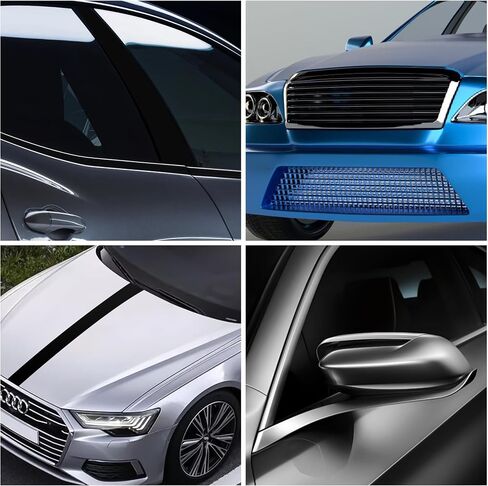 LZLRUN Free Tool Kit Satin Black Vinyl Wrap Kit for Black Out Chrome Delete Window Trim Door Trim (2Inches x 30Feet) in Kuwait