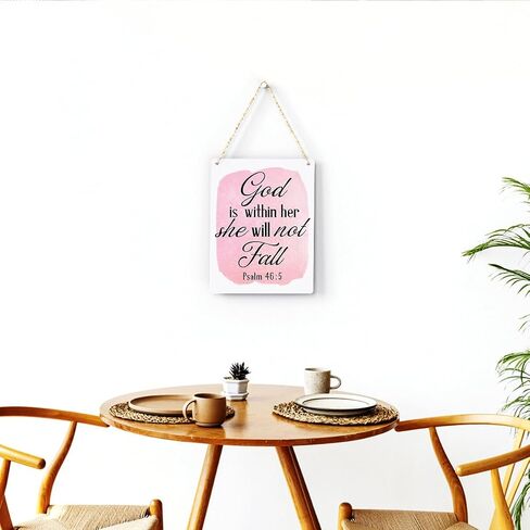 Inspirational Nautical Decor Mightier Than The Waves of The Sea Psalm 93:4 Scripture Wooden Hanging Sign Christian Gift for Baby Kids Girl Boy Nursery Teen Room Bible Verse Wall Art 10 x 8 Inches in Saudi Arabia
