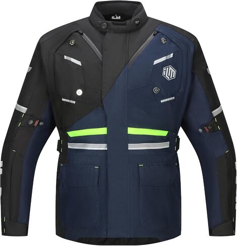 ILM Motorcycle Jacket with CE Armor and Removable Liner Protective All Season Waterproof Jacket for Men Women Model JRL2 in Saudi Arabia