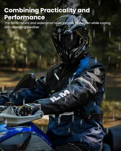 ILM Motorcycle Jacket with CE Armor and Removable Liner Protective All Season Waterproof Jacket for Men Women Model JRL2 in Saudi Arabia