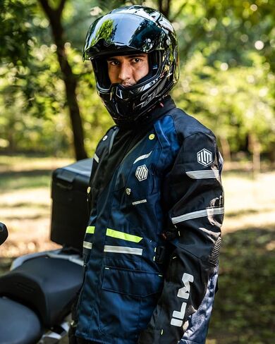 ILM Motorcycle Jacket with CE Armor and Removable Liner Protective All Season Waterproof Jacket for Men Women Model JRL2 in Saudi Arabia