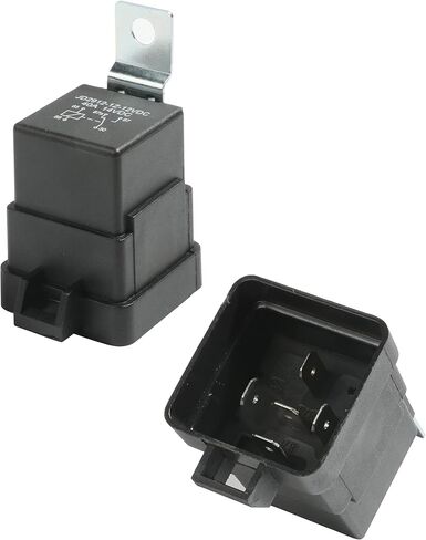 5-PIN SPDT مرحل السيارات، مرحل سيارة مقاوم للماء، مرحل بحري، 12 فولت تيار مستمر مرحل مقاوم للحريق مع سرج، أسلاك نحاسية معلب للخدمة الشاقة 12 AWG، يناسب عالمي للسيارة والقارب والشاحنة والشاحنة والدراجة النارية in Kuwait